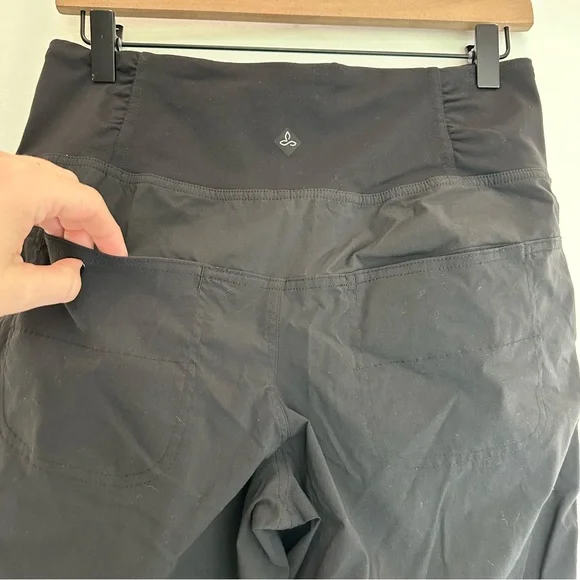 prAna Summit Joggers Black Size Medium Women’s Active Hiking Pants Athleisure - Picture 7 of 12